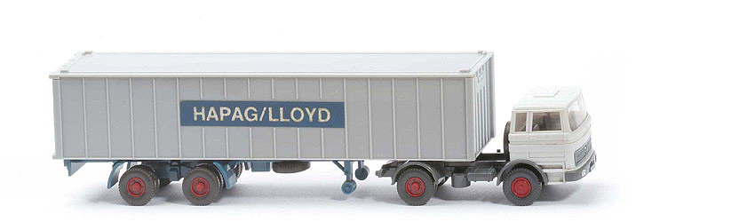 MB LPS 1620 Container-Sattelzug II - Hapag-Lloyd  grauweiß / basaltgrau - 523/12?