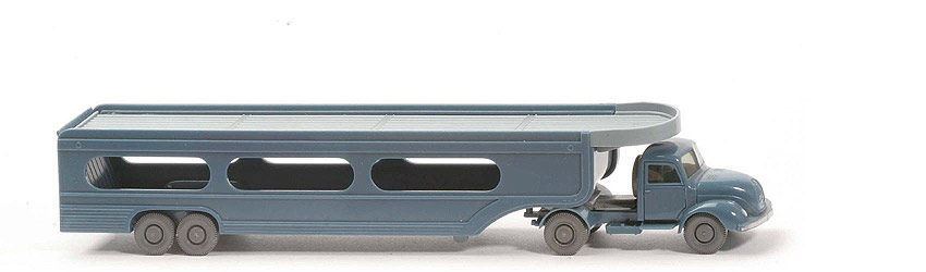 Magirus S 3500 PKW-Transporter - ZM mattgraublau, Aufl. mattgraublau/Deck hellgraublau - 580/9a