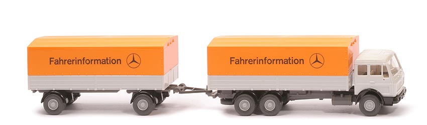 MB 1632 Fernlastzug 3/2 - Fahrerinformation altweiß - Fahrerinformation (2) a