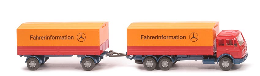 MB 1632 Fernlastzug 3/2 - Fahrerinformation orangerot - Fahrerinformation (2) b