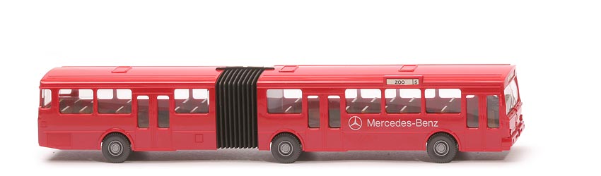 MB O 305 G Gelenkbus - rot mit Druck Stern und "Mercedes" - Mercedes Werbemodell - Mercedes (24) - (26)