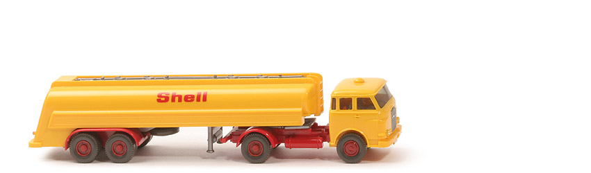 MAN 10.230 Shell-Tanksattelzug - Bolzen groß, o. Zugh., "Shell" 20mm DRUCK - 802/3 #