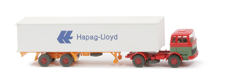 MB LPS 1620 Container-Sattelzug - Hapag-Lloyd rot / dunkelmaigrün - Hapag-Lloyd 5?