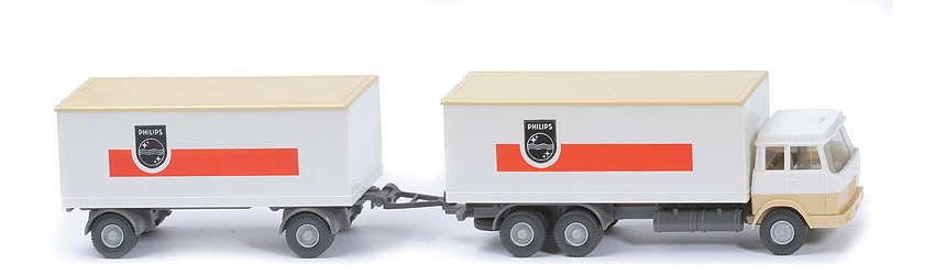 Hanomag Henschel Kofferlastzug - Philips, FH weiß/hellbeige - 440/9g