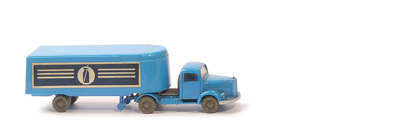 MB L 3500 S Alter Kühlsattelzug - Milchsymbol, Kanne blau, himmelblau / lichtblau - 520/21a