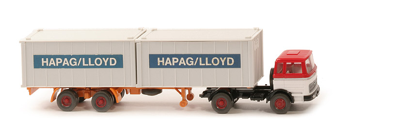 MB LPS 1620 Container-Sattelzug - Hapag-Lloyd rot / weiß - Hapag-Lloyd 5b