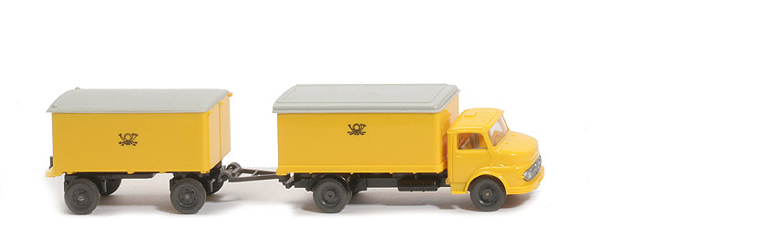 MB L 1413 Postwagen, mit Lüfter - Kotflügel integriert, Horn Druck - 550/28c
