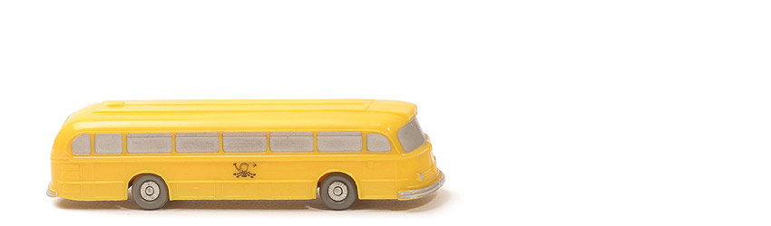 MB Pullman Postbus uv - ohne Zughaken, ohne Brücke - 710/1a