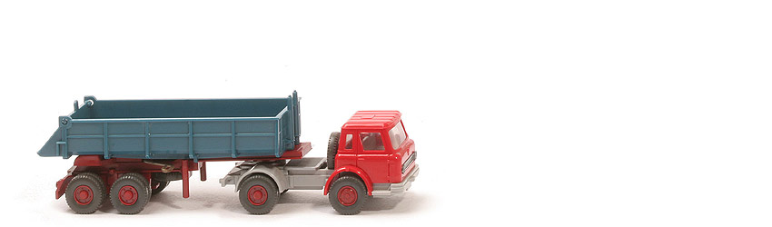 IH Alter Hinterkipper - FH rot, Mulde azurblau - 677/5b