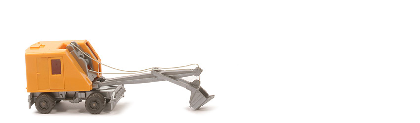 Löffelbagger mit Rädern - chromgelb, ohne "66 m" - 660/5a