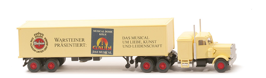 Peterbilt Container-Sattelzug (1997) - Warsteiner: "Musical Highlights D", Gaudi - Warsteiner (7) 1