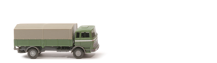 MB LP 1620 Doppelkabine - dunkelmaigrün / staubgrau - 435/ A