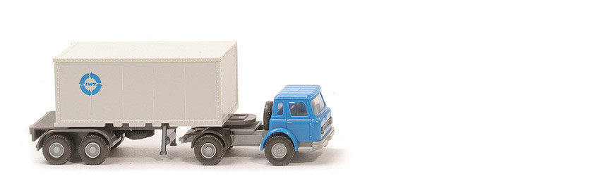 IH Container-Sattelzug 20 ft - IWT Druck, ZM himmelblau/silbergrau - 525/6b