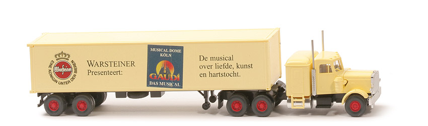 Peterbilt Container-Sattelzug (1997) - Warsteiner: "Musical Highlights NL", Gaudi - Warsteiner (7a) 1