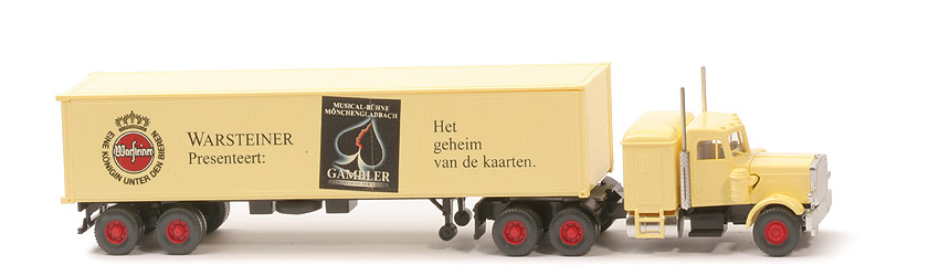 Peterbilt Container-Sattelzug (1997) - Warsteiner: "Musical Highlights NL", Gambler - Warsteiner (7a) 2