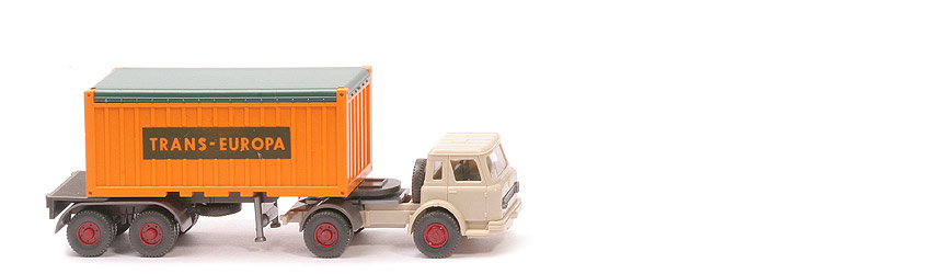 IH Container-Sattelzug 20 ft - OT Trans-Europa, ZM hellelfenbein/hellelfenbein - 526/12 ?