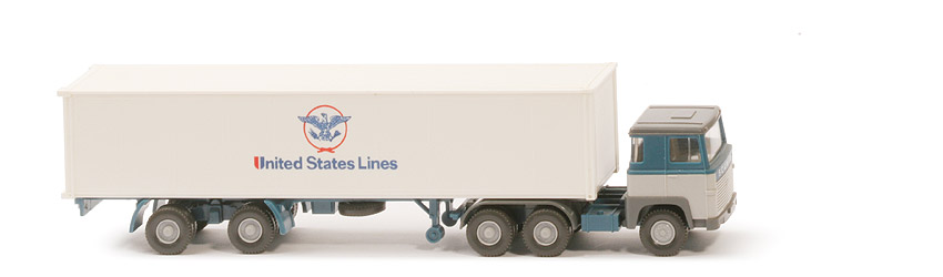 Scania 110  Container-Sattelzug - United States Lines - 520/35a