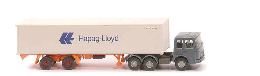 MAN 22.321 Container-Sattelzug - Hapag-Lloyd 1 x 40 ft, graublau / basaltgrau - Hapag-Lloyd 7 ?
