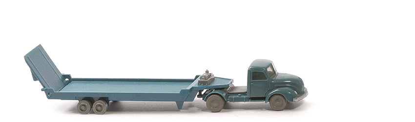 Magirus S 3500 alter Tiefladesattelzug - FH, CH dunkelblaugrau - 490/4d