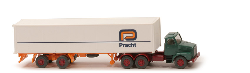 Volvo N 10   Container-Sattelzug - Pracht, 1 x 40 ft, weiß - Pracht (3)