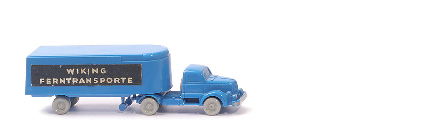 White Alter Kühlsattelzug - Ferntransporte,  himmelblau / himmelblau - 520/10e