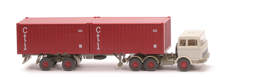 MB LPS 2223 Stahl-Container - cti mit Unterfahrschutz, FH grauweiß - 524/9b