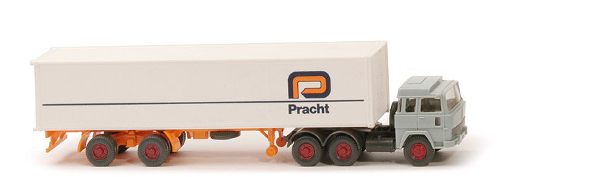 Magirus 235 D Container-Sattelzug - Pracht, 1 x 40 ft, weiß - Pracht (8)