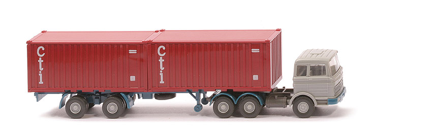 MB LPS 2223 Stahl-Container - cti ohne Unterfahrschutz, FH silbergrau - 524/6b