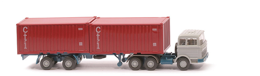 MB LPS 2223 Stahl-Container - cti ohne Unterfahrschutz, FH silbergrau - 524/6c