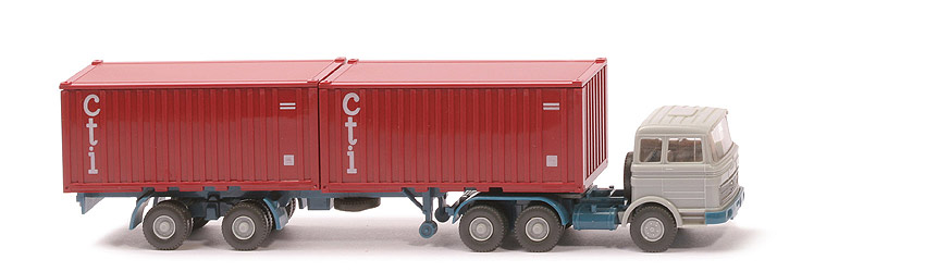 MB LPS 2223 Stahl-Container - cti ohne Unterfahrschutz, FH silbergrau - 524/6d