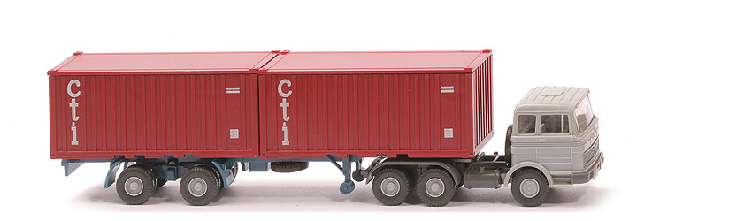 MB LPS 2223 Stahl-Container - cti ohne Unterfahrschutz, FH silbergrau - 524/7b