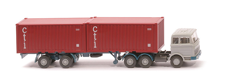 MB LPS 2223 Stahl-Container - cti ohne Unterfahrschutz, FH silbergrau - 524/6b
