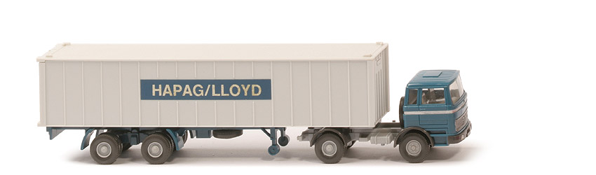 MB LPS 1620 Container-Sattelzug I - Hapag-Lloyd azurblau / silbergrau - 523/2?