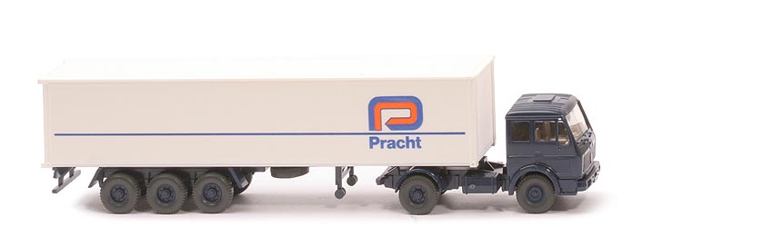 MB 1626 S Container-Sattelzug - Pracht, 1 x 40 ft, stahlblau - Pracht (2) ~