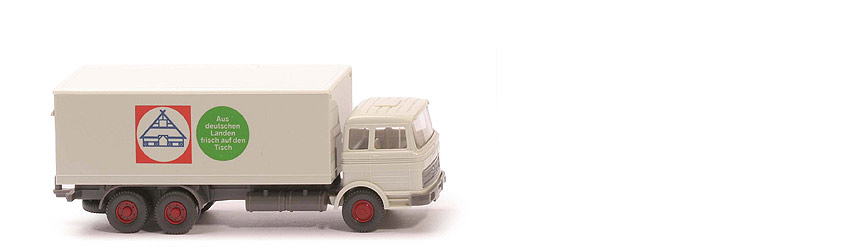MB LP 2223 Koffer-LKW - Aus deutschen Landen, grauweiß, ..., mit Lkr - 450/11d