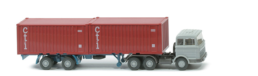 MB LPS 2223 Stahl-Container - cti ohne Unterfahrschutz, FH silbergrau - 524/7b