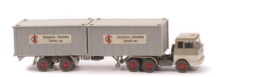 Hanomag-Henschel Container-Sattelzug - ICS 2 x 20 ft , platingrau - ICS (2) c