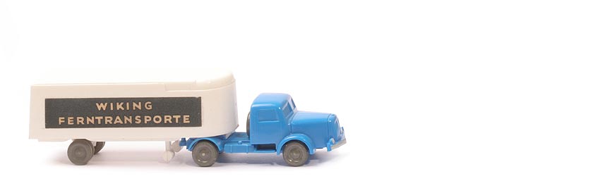 Henschel Alter Kühlsattelzug - Ferntransporte, ZM himmelblau, Aufl. weiß - 520/10c