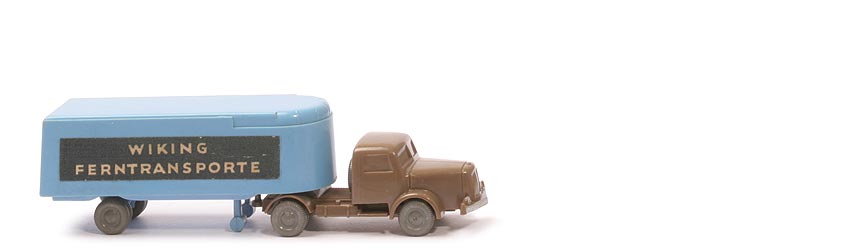 Henschel Alter Kühlsattelzug - Ferntransporte, blassbraun/lilablau - 520/10p