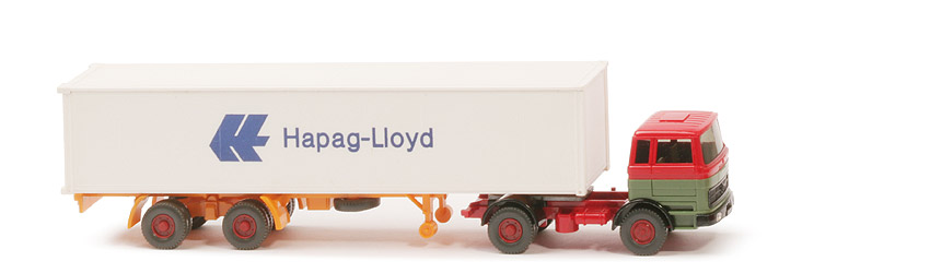 MB LPS 1620 Container-Sattelzug - Hapag-Lloyd rot / dunkelmaigrün / schwarz - Hapag-Lloyd 5?