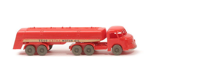 Henschel Bimot Esso Supertankwagen - uv, m. EXTRA in rot, orangerot - 790/2b