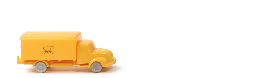 Magirus S 3500 uv Postwagen - gelb - 550/10a