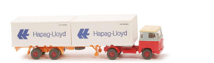 Scania 111 Container-Sattelzug - Hapag-Lloyd hellelfenbein/silbergrau/orangerot - Hapag-Lloyd 9 ?