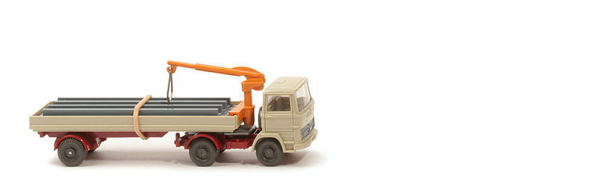 MB LPS 1317 Baustoffwagen - CH Zugmaschine u. Auflieger hellbraunrot - 502/1c