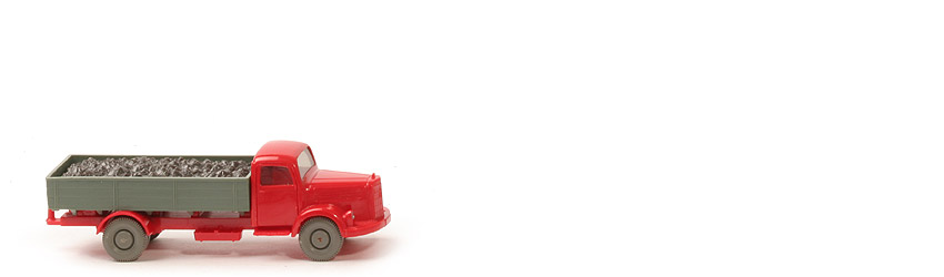 MB L 3500 Pritsche mit Kohlenladung - FH rot / PR dunkelresedagrün / CH rot - 430/14b