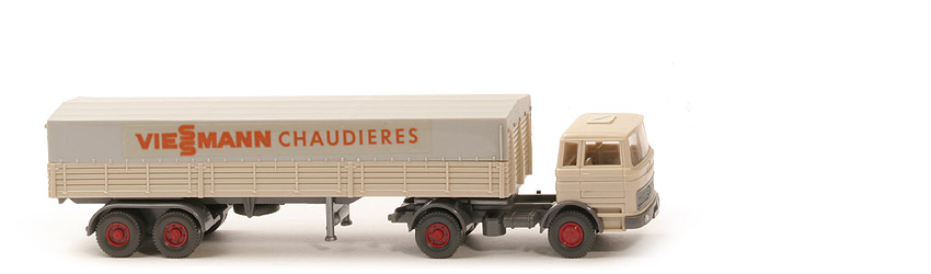 MB LPS 1620 Pritschen Sattelzug - Viessmann CHAUDIERES hellelfenbein - Viessmann (3) ~