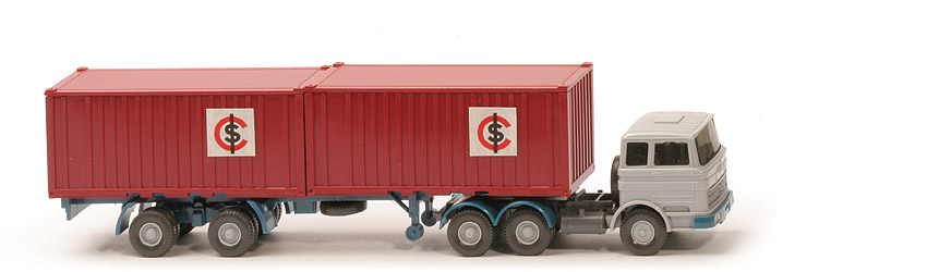 MB LPS 2223 Stahl-Container - ICS mit Aussparung , Container rubinrot - 524/4a ~