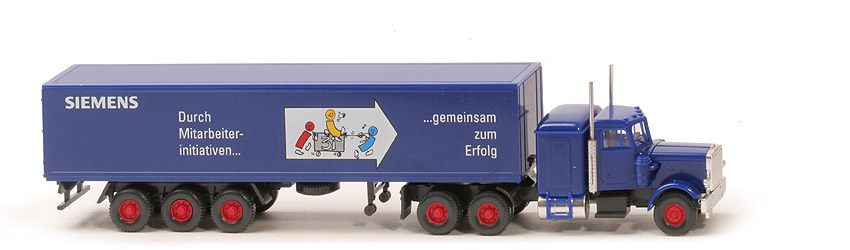 Peterbilt Koffer-Sattelzug - Siemens - 3 i - Siemens (64a)