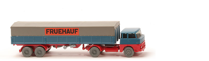 Henschel HS 14 Pritschen Sattelzug - Fruehauf - Fruehauf (2)