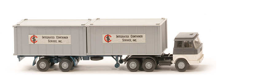 Hanomag-Henschel Container-Sattelzug - ICS 2 x 20 ft , silbergrau - ICS (2) c